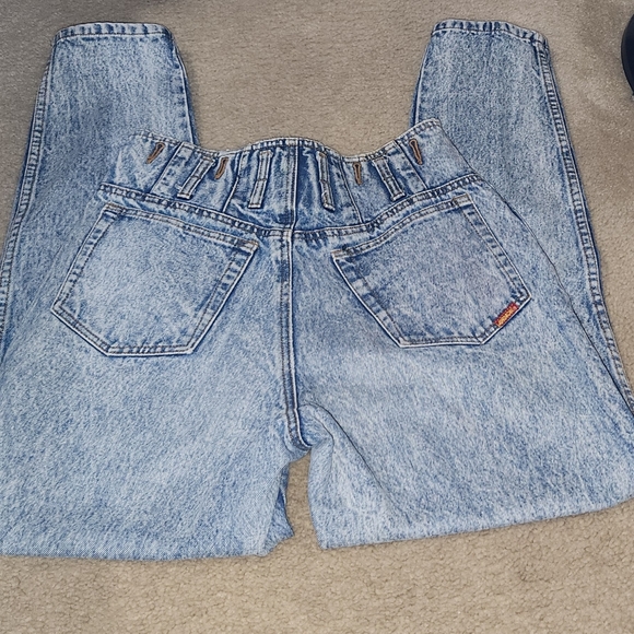 VINTAGE JORDACHE MOM jeans Size 13/14 MADE in Honk Kong Acid wash SKINNY - Picture 8 of 15
